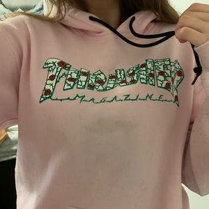 thrifted pink thrasher hoodie